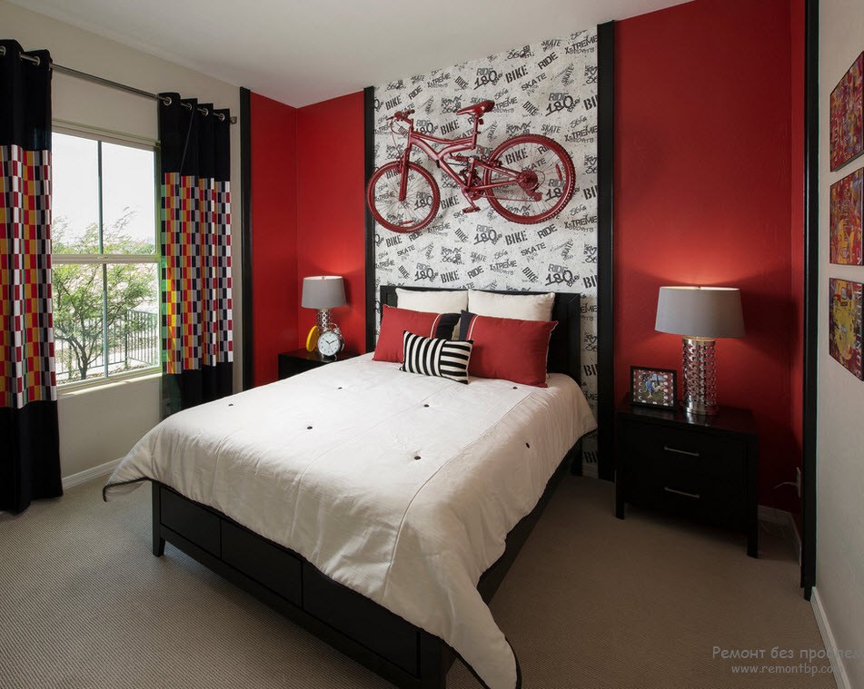 Bici sopra il letto