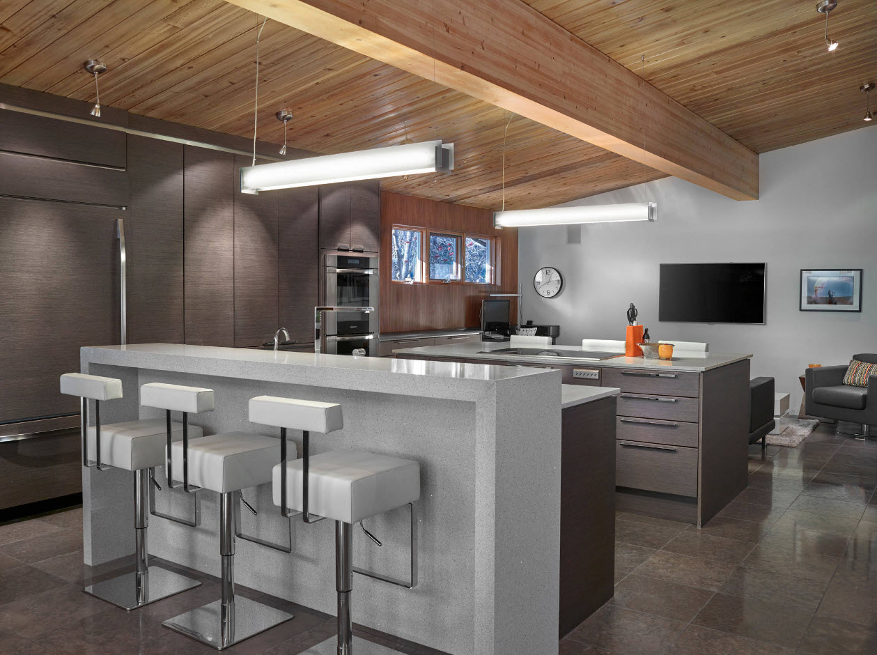 Cocina en gris