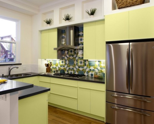 As cores características da cozinha moderna