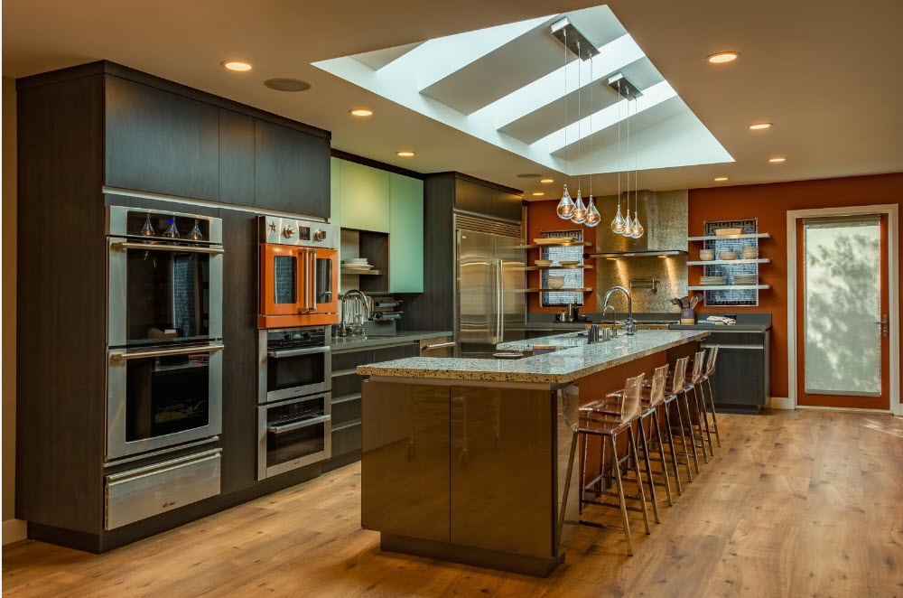 Interior de cocina grande