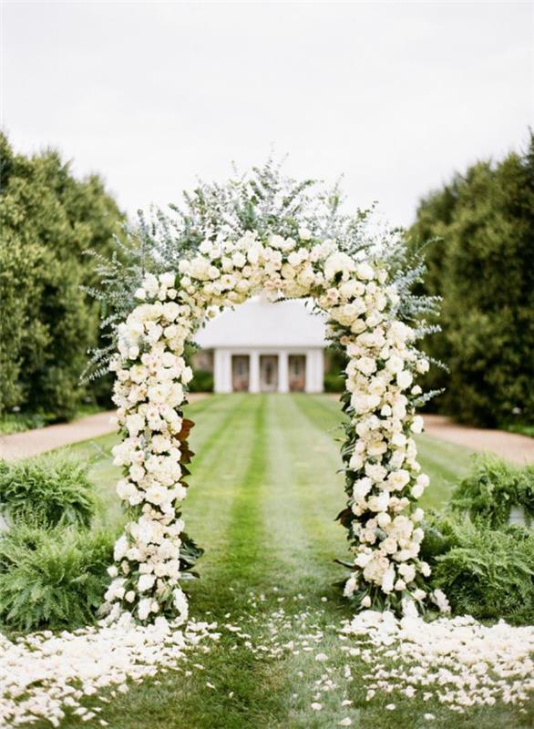 düğün için fantastik kemer bir kemer çiçek sanatı düğün çiçek çelenk