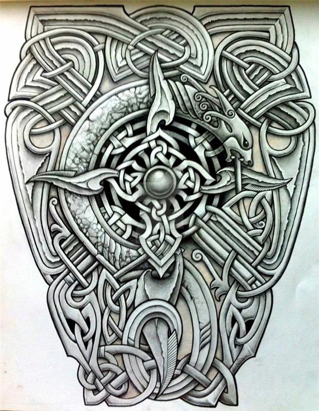 Gana vikingų šarvuotės tatuiruotės idėja, kurią tatuiruotę pasirinkti