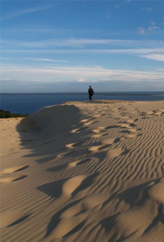 la-dune-du-pilat-la-sipine-ob-sončnem zahodu-francija-dejavnost