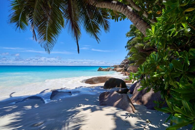 gražiausia pasaulio sala šešėlių paplūdimys smulkaus smėlio fono tapetai kraštovaizdis