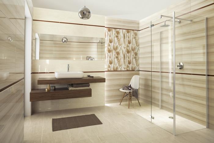 gražiausias-prabangus vonios kambarys-taupe spalvos su smėlio spalvos sienomis ir balta kriaukle