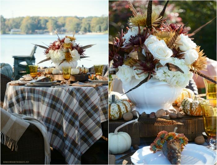rudens stalo dekoravimo idėjos su baltomis vazos gėlėmis rudens stalo dekoravimo idėjos rudens stalo dekoravimo idėjos.