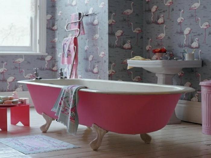 banyo-goblen-orijinal-lüks-fikir-flamingo-pembe