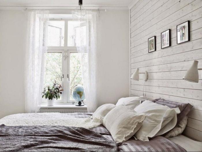 baltos sienos-miegamojo dailylentės