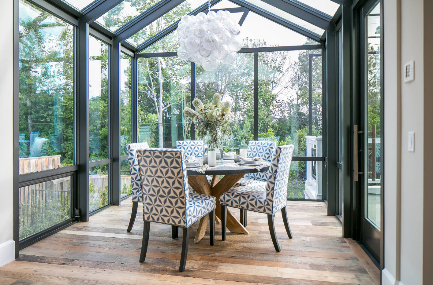 Sala da pranzo in veranda