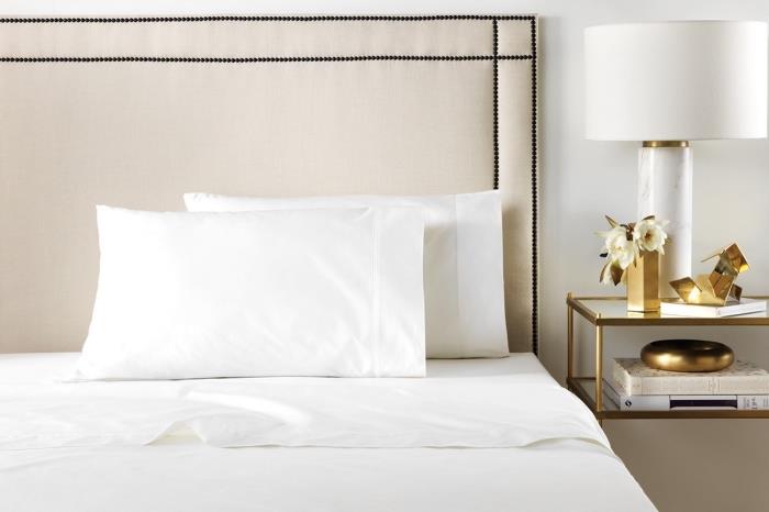 satensko posteljnino, božično idejo za darilo, razkošno oblikovalsko spalnico z omarico z zlato barvo