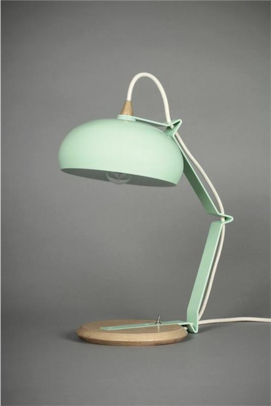 masa lambası-klasik-ampul-tablo-soluk-yeşil-fikirler-ofis-aydınlatma