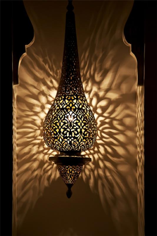 sieninė marokietiška lempa