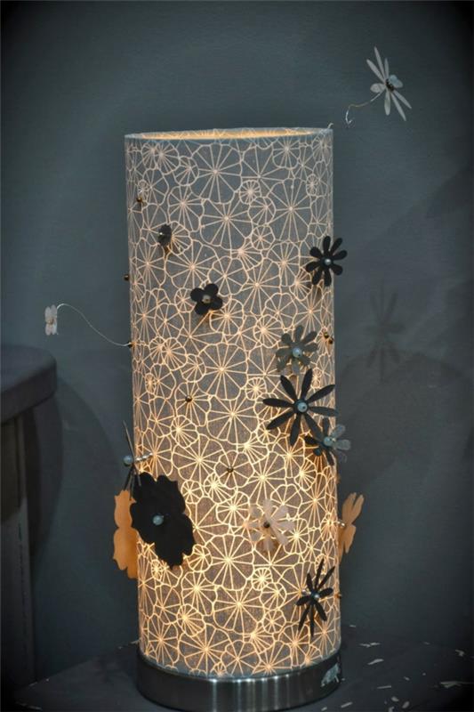 dokunmatik-lamba-çiçek-dekorasyon