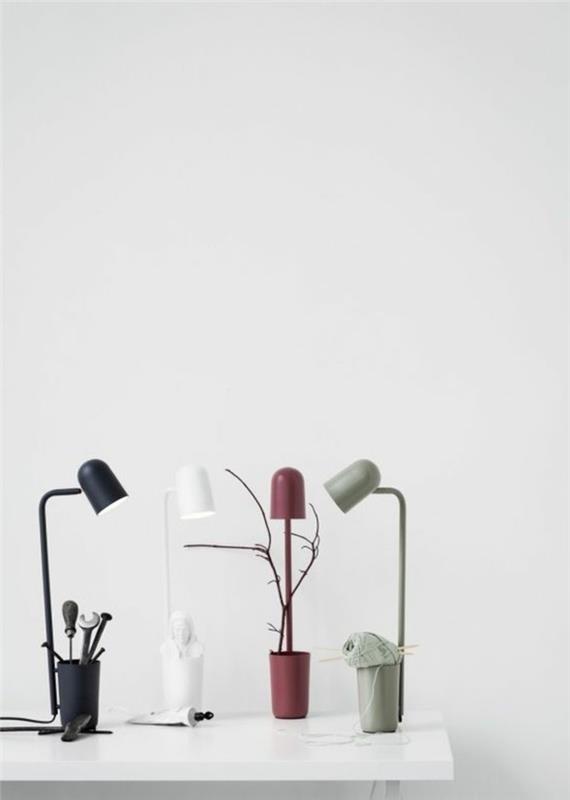 masa lambaları-farklı-renkler-pembe-gri-siyah-deko-fikirler-masa-lambalı