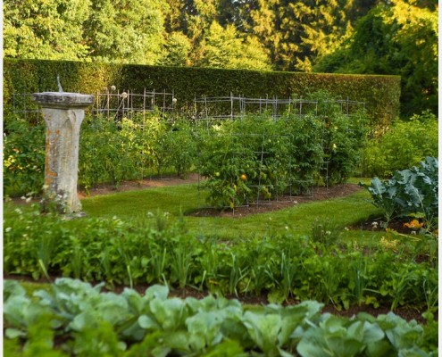 Camas de jardín como elemento del diseño del paisaje.