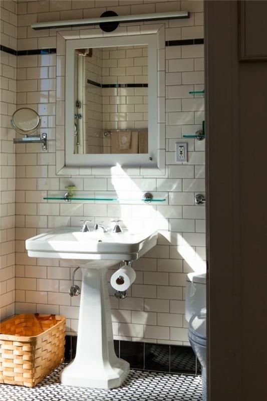 retro-praustuvas-pjedestalas-retro-mažas vonios kambarys