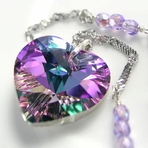 moderna-ogrlica-Swarovski-kristal-v obliki srca-nakit