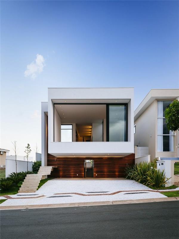minimalizmas architektūroje-gana šiuolaikiškas namas LA stiliuje Jungtinėse Valstijose