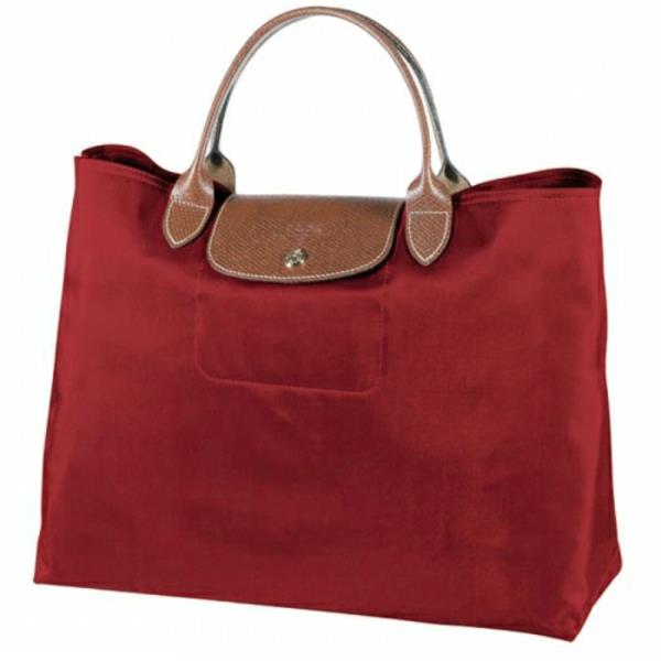 rankinės krepšys-longchamp-the-sc-pliage-en-rouge