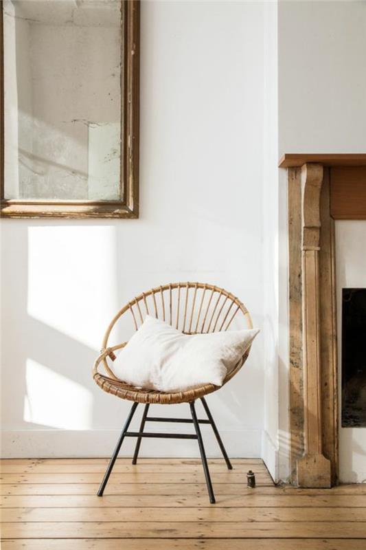 vintažinės-idėjos-gyvenamajam kambariui-rotango foteliai-interjero dizainas-gražus įkvėpimas