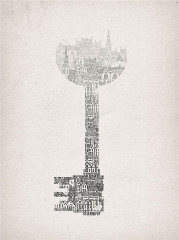 the-graphic-arts-graphic-art-drawing-key-of-city