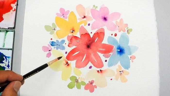 Kul ideja, kaj je najboljše enostavno risanje spomladanskega cvetja po korakih