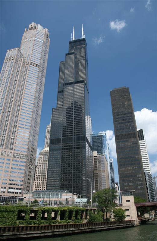 gökdelenler-yukarısı-şikago-modern-gökdelenler-kamu-bina-chicago