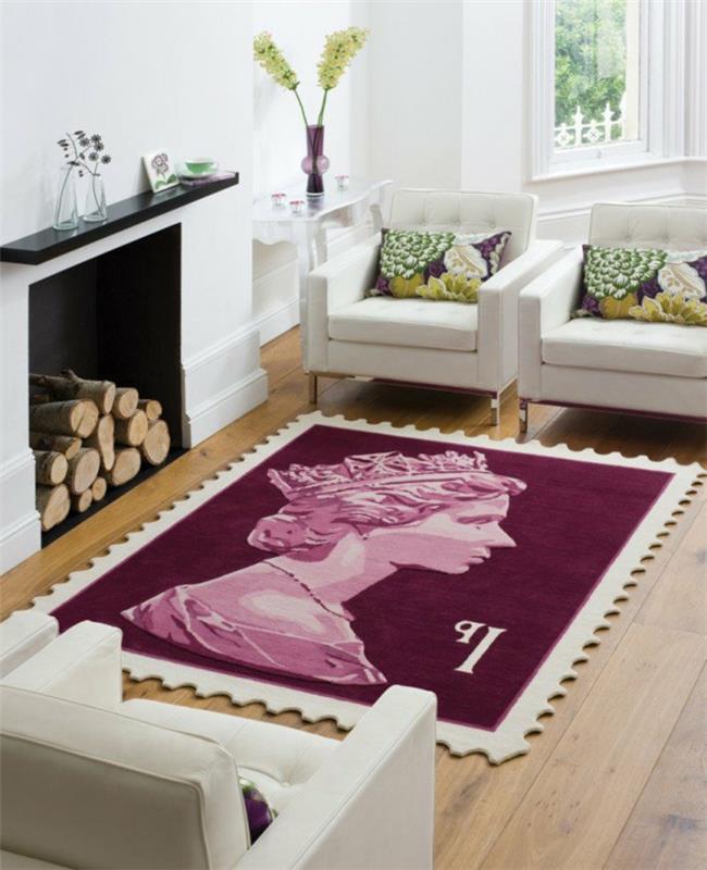 modernus-svetainė-kilimėliai-idėjos-išdėstymas-svetainė-originalus-rožinis kilimas