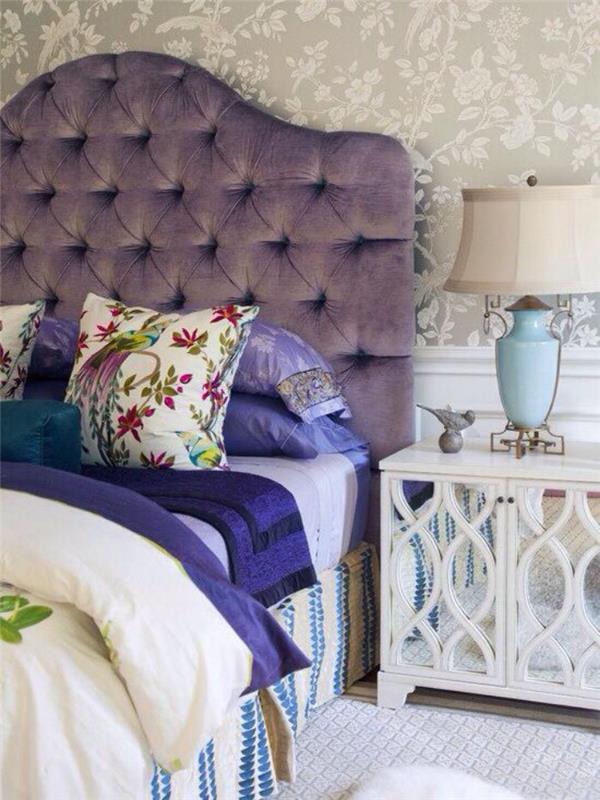 baročna postelja-glava postelje-barva-lila