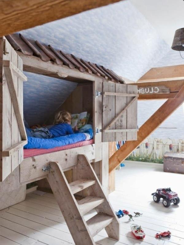 lesena-kabina-postelja-otroška-spalnica
