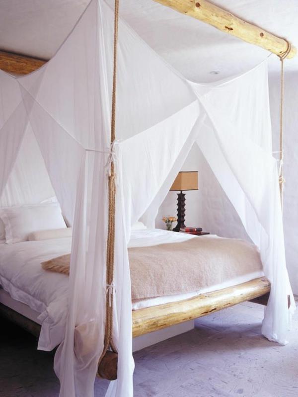 bambus-čisto posteljo-belo