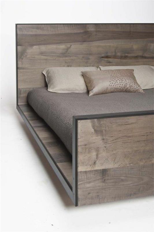 pilka-medinė-lova-dvigulė lova-pigu-konforama-suaugusiųjų-lova-dvigulė lova