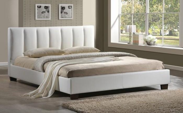 deri-yatak-beyaz-bej-halı-tasarım-yatak-180x200-deri-yatak-bej-halı-taupe-yatak odası-yatak