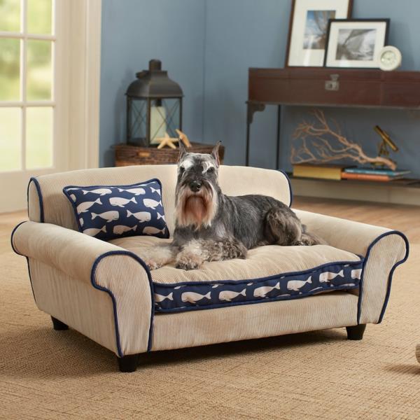 šuns lova-atmintis-putos-smėlio spalvos-sofa-lova