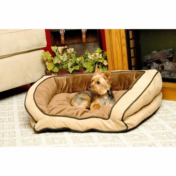 smėlio spalvos pagalvėlė-šuns lova