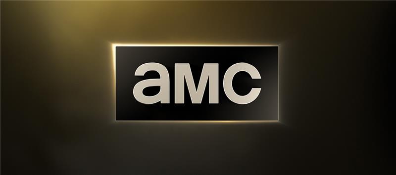 serijos „The Walking Dead“ transliuotojo amerikietiško kanalo AMC logotipo vaizdas, kuris rengia naują papildinį
