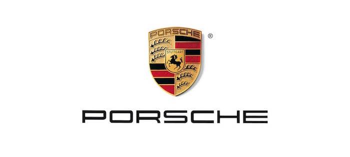 Porschejev logotip za ponazoritev članka o napovedi nove generacije izključno električnega Porscheja Macan