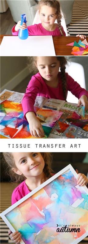 yaratıcı eğlence fikri, anaokulu manuel etkinliği, renkli desenlerle süslenmiş bir tuval, yaratıcı çocuk çizimi