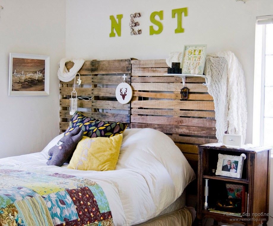 Quarto aconchegante em estilo patchwork