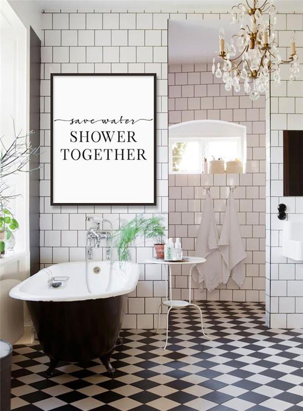 Komik boyama, barok avize, vintage küvet, en güzel banyolar, modern banyo ilhamı