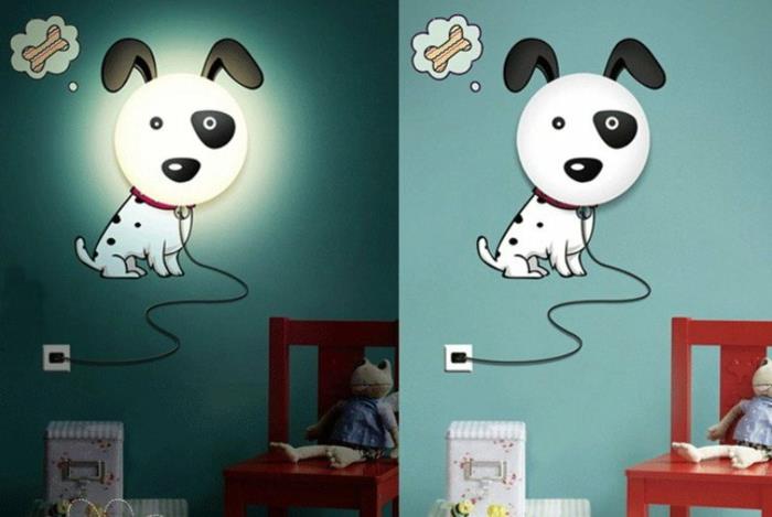 lestenec-otroška soba-dekoracija-otroška soba-veličasten-pes