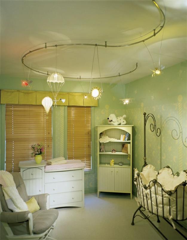 sietyno-kūdikio kambario-dekoro-kūdikio kambario-gražaus-kūdikio idėja