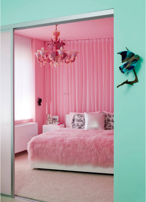 Dormitorio en rosa