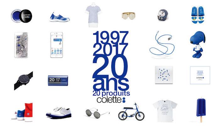 „Colette Paris“ koncepcijos parduotuvės 20 metų jubiliejaus plakatas