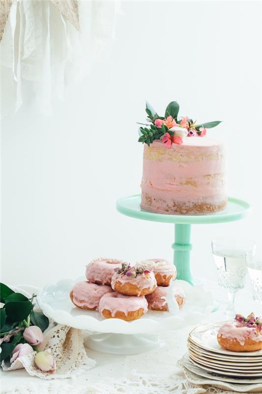Fant Birthday Cake Quick Cake Kid's Cake Sweet Fruit Pink Cover Užitno cvetje