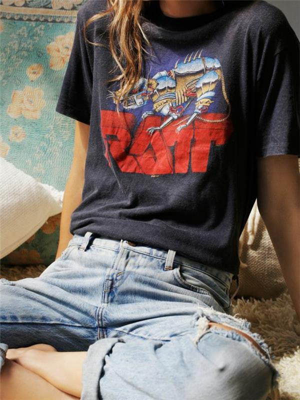 Swag oblačila, kako obleči teen girl girl swagg kavbojke in ratt majico