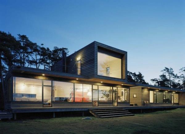 moderne-kubične-hiše-enonadstropne hiše