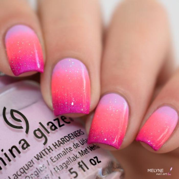 manikura-ombré-nail-art-ombré-tri odtenke