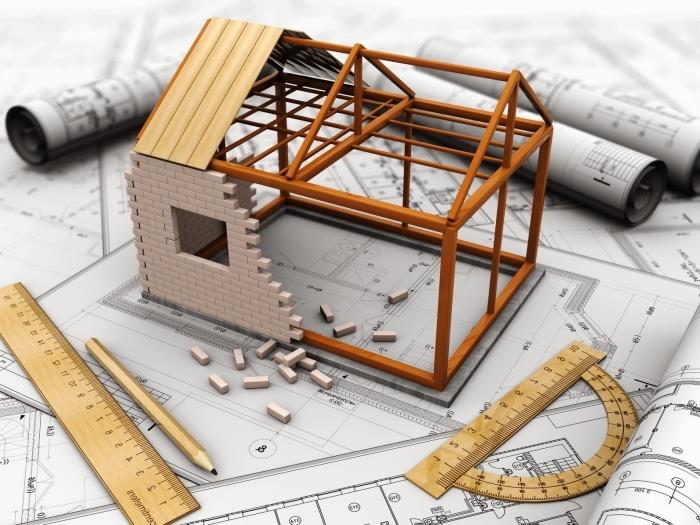 namo statybos modelis architekto ir medžiagų kainoms apskaičiuoti