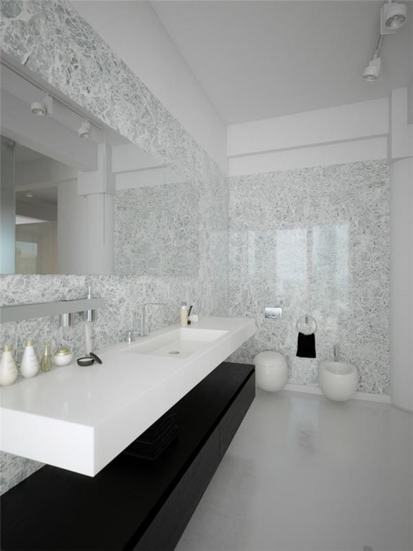 carrara-marmoras-kaina-sienų plytelės-balta-pilka-marmuras